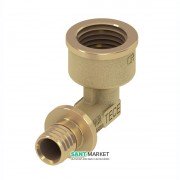 Угловое соединение с внутренней резьбой TECE TECEflex 90° 50х1 1/2 латунь 708050