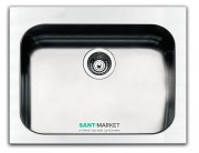 Кухонна мийка прямокутна Apell Torino з донним клапаном і сифоном нержавіюча сталь Brushed TOG571IBC