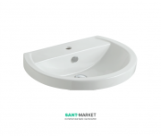Раковина для ванної для установки на п'єдестал Kerasan Bit 62х49 см санфарфор біла 444001