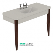 Раковина для ванной прямоугольная Kerasan Bentley 120х50 см белая 393201