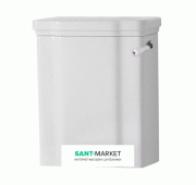 Сливной бачок для унитаза моноблок Kerasan Waldorf для управления боковой ручкой белый 417901