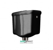 Сливной бачок подвесной для унитаза низкий Kerasan Retro прямоугольный чёрный 108204