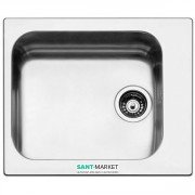 Кухонна мийка прямокутна Apell Torino з донним клапаном і сифоном нержавіюча сталь Linen TO58IAC