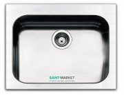 Кухонна мийка прямокутна Apell Torino з донним клапаном і сифоном нержавіюча сталь Brushed TOG571IBC