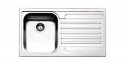 Кухонна мийка прямокутна Apell Venezia RIGHT з донним клапаном і сифоном нержавіюча сталь Brushed VE861IRBC