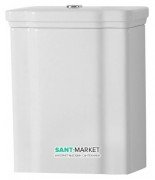 Сливной бачок для унитаза моноблок Kerasan Waldorf белый 418101