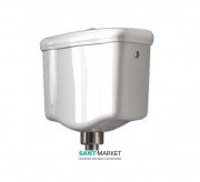 Сливной бачок подвесной для унитаза низкий Kerasan Retro прямоугольный белый 108201