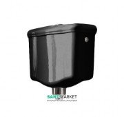 Зливний бачок підвісний для унітазу низький Kerasan Retro прямокутний чорний 108204