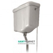 Зливний бачок підвісний для унітазу високий Kerasan Retro прямокутний білий 108001