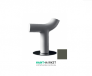 Стілець Kerasan Artwork Cow в комплекті з сталевим підставою зелений матовий 4701K14