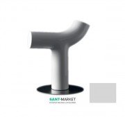 Стул Kerasan Artwork Cow в комплекте с стальным основанием светло-серый 4701K82