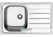 Кухонная мойка прямоугольная Apell Oceano RIGHT с донным клапаном и сифоном нержавеющая сталь Matt OH791IRPC