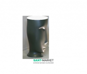 Раковина для підлоги Kerasan Artwork Moloco санфарфор білий / зелений матовий 4741K22