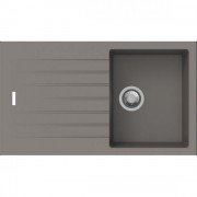Кухонна мийка прямокутна Apell Pietra Plus RIGHT / LEFT з сифоном граніт сірий PTPL861AL