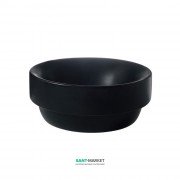 Раковина-чаша для ванної кругла Kerasan Cento накладна 35х35 см чорний матовий 355831