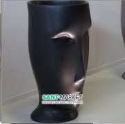 Раковина для підлоги Kerasan Artwork Moloco санфарфор чорний матовий 474031