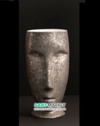 Раковина для підлоги Kerasan Artwork Moloco санфарфор білий / антична платина 474061