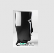 Раковина напольная Kerasan Artwork Moloco санфарфор чёрный глянцевый 4741K04