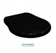Сидіння з кришкою для унітазу Kerasan Retro чорне 109004