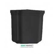 Зливний бачок для унітазу низький Kerasan Waldorf чорний глянсовий 418204