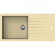 Кухонная мойка прямоугольная Apell Pietra Plus RIGHT/LEFT с сифоном гранит бежевый PTPL1001GO