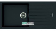 Кухонна мийка прямокутна Apell Pietra Plus RIGHT / LEFT з сифоном граніт чорний PTPL1001GB