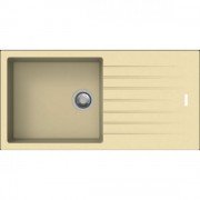Кухонна мийка прямокутна Apell Pietra Plus RIGHT / LEFT з сифоном граніт бежевий PTPL1001GO