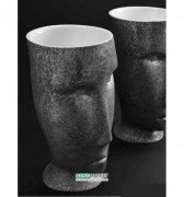 Раковина для підлоги Kerasan Artwork Moloco санфарфор білий / антична платина 4741K61