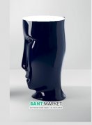 Раковина для підлоги Kerasan Artwork Moloco санфарфор білий / блакитний кобальт глянсовий 4741K78