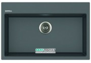 Кухонна мийка прямокутна Apell Pietra Plus з сифоном граніт сірий PTPL780GG