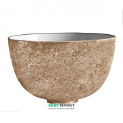 Раковина для ванної накладна Kerasan Ciotola C1 ø46 см санфарфор декор 5 (груба лава) 430164