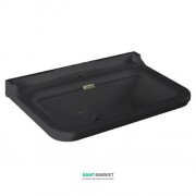 Раковина для ванної підвісна Kerasan Waldorf 100x55 санфарфор чорний глянсовий золото 4142K5