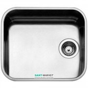 Кухонная мойка прямоугольная Apell Ferrara встраиваемая под столешницу с сифоном нержавеющая сталь Linen FE450UAC