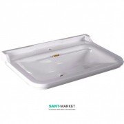 Раковина для ванної Kerasan Waldorf підвісна 120х55 см санфарфор біла золото 4144K2