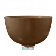 Раковина для ванной накладная Kerasan Ciotola C1 ø46 см санфарфор коричневый матовый 430132
