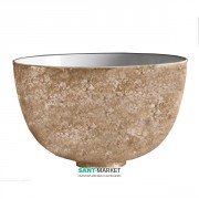 Раковина для ванной накладная Kerasan Ciotola C1 ø46 см санфарфор декор 5 (грубая лава) 430164