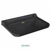 Раковина для ванной подвесная или на пьедестал Kerasan Waldorf 80x55 санфарфор черный глянцевый бронза 4141K6