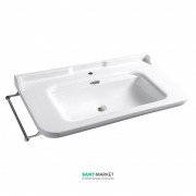 Раковина для ванної підвісна Kerasan Waldorf 100x55 санфарфор біла хром 4142K1