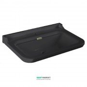 Раковина для ванной подвесная Kerasan Waldorf 100x55 санфарфор черный глянцевый золото 4142K5