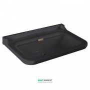 Раковина для ванної підвісна Kerasan Waldorf 100x55 санфарфор чорний глянсовий бронза 4142K6