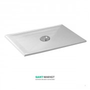 Душевой поддон акриловый Kerasan H3 прямоугольный 120х80 см белый 704911