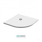 Душевой поддон акриловый Kerasan H3 угловой 80х80 см белый 704915