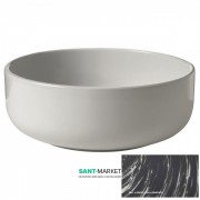 Раковина для ванної накладна Kerasan Ciotola C2 ø46 см санфарфор декор 4 (перлинно-сірий) 430263