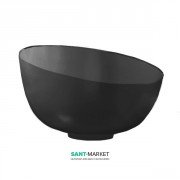 Раковина для ванної накладна Kerasan Ciotola C4 ø46 см санфарфор чорний матовий 430431