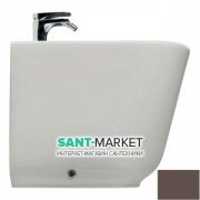 Біде підлогове приставне Kerasan Tribeca з кріпленням WB5N Бургундія матовий 512075