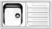 Кухонная мойка прямоугольная Apell Melodia RIGHT врезная с сифоном и донным клапаном нержавеющая сталь Вrushed MLE861IRBC