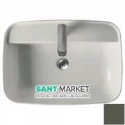 Раковина для ванної накладна Kerasan Tribeca 60X43 санфарфор зелений матовий 514014