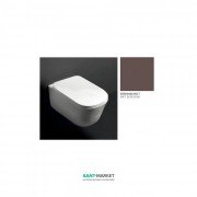 Унітаз підвісний Kerasan Tribeca з кріпленням WB9N Бургундія матовий 511475