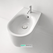 Биде подвесное Kerasan Nolita с крепежом WB9N белый 532501