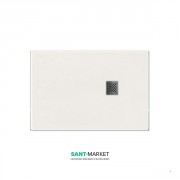 Душовий піддон мармуровий Kerasan H2.5 120х90 см білий матовий 705830